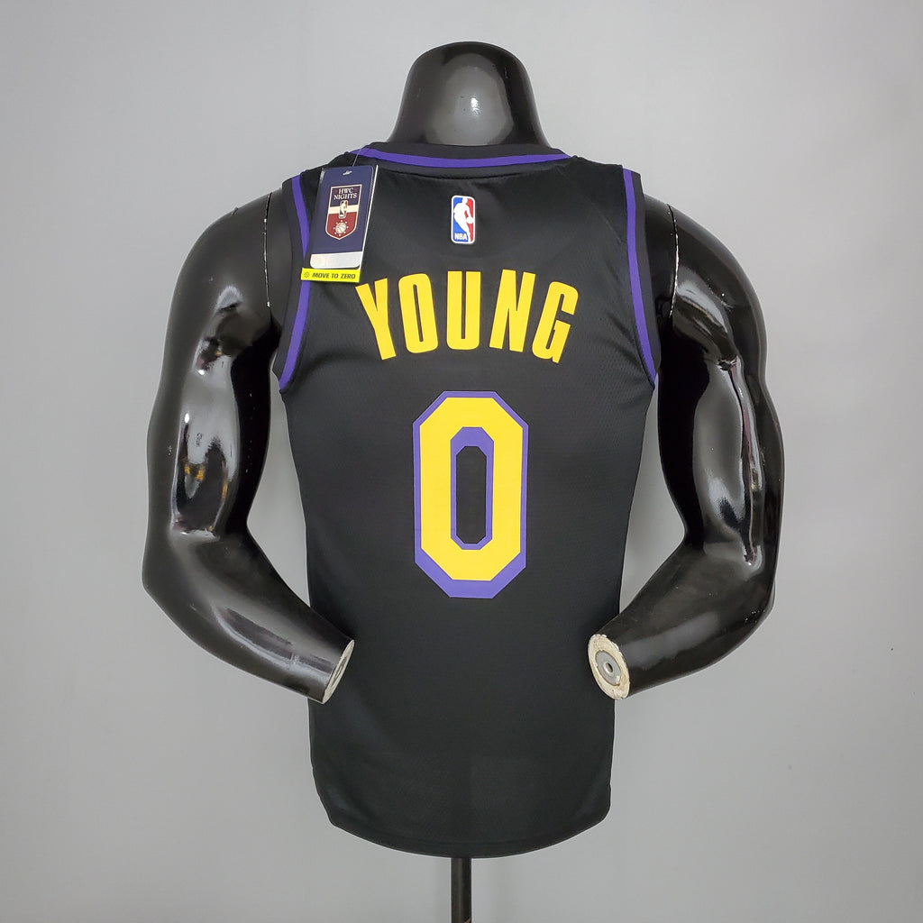 Camiseta Los Angeles Lakers Black Latin