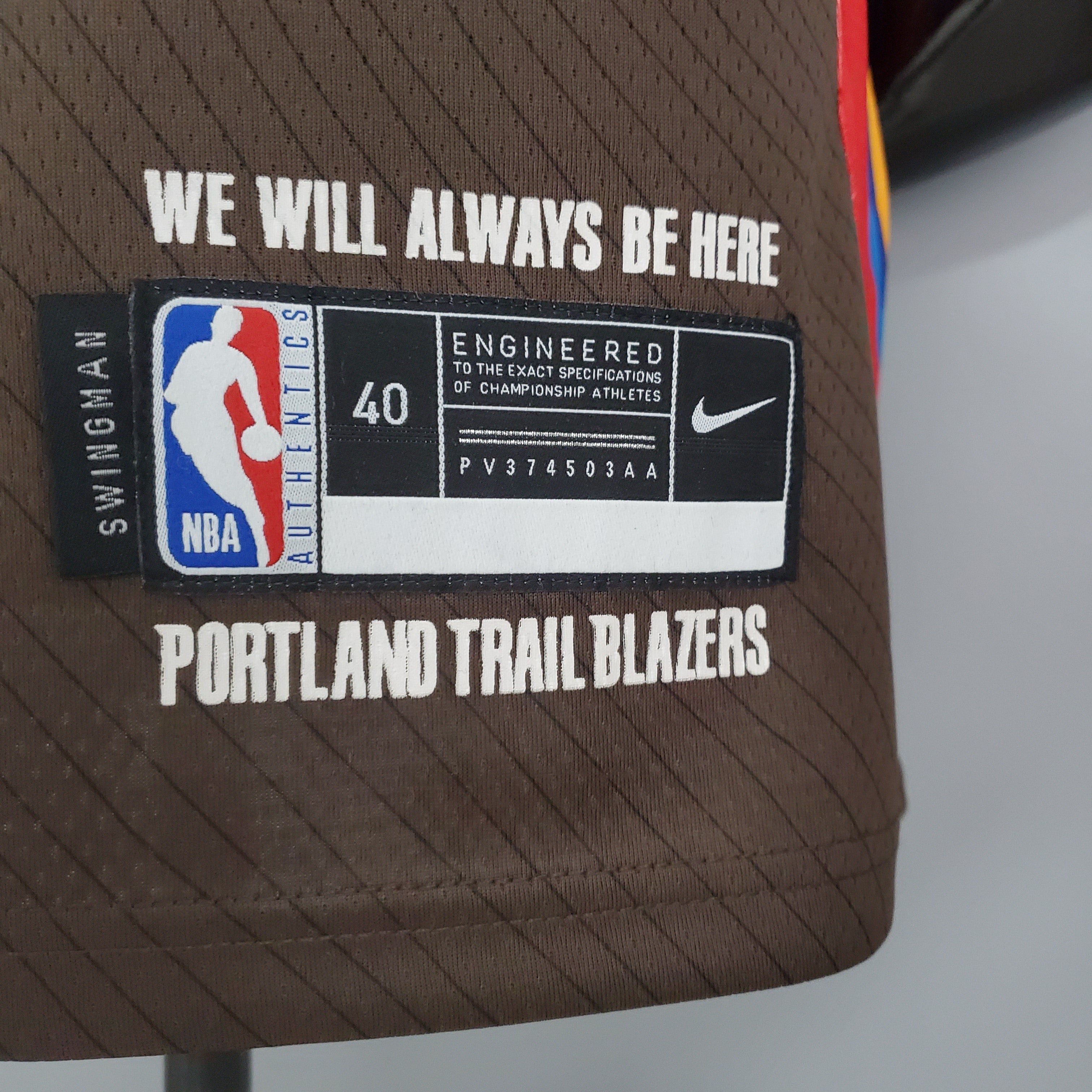 Camiseta Trail Blazers City Edition Brown